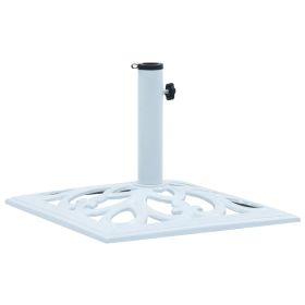 Umbrella Base White 26.5 lbs 19.3" Cast Iron